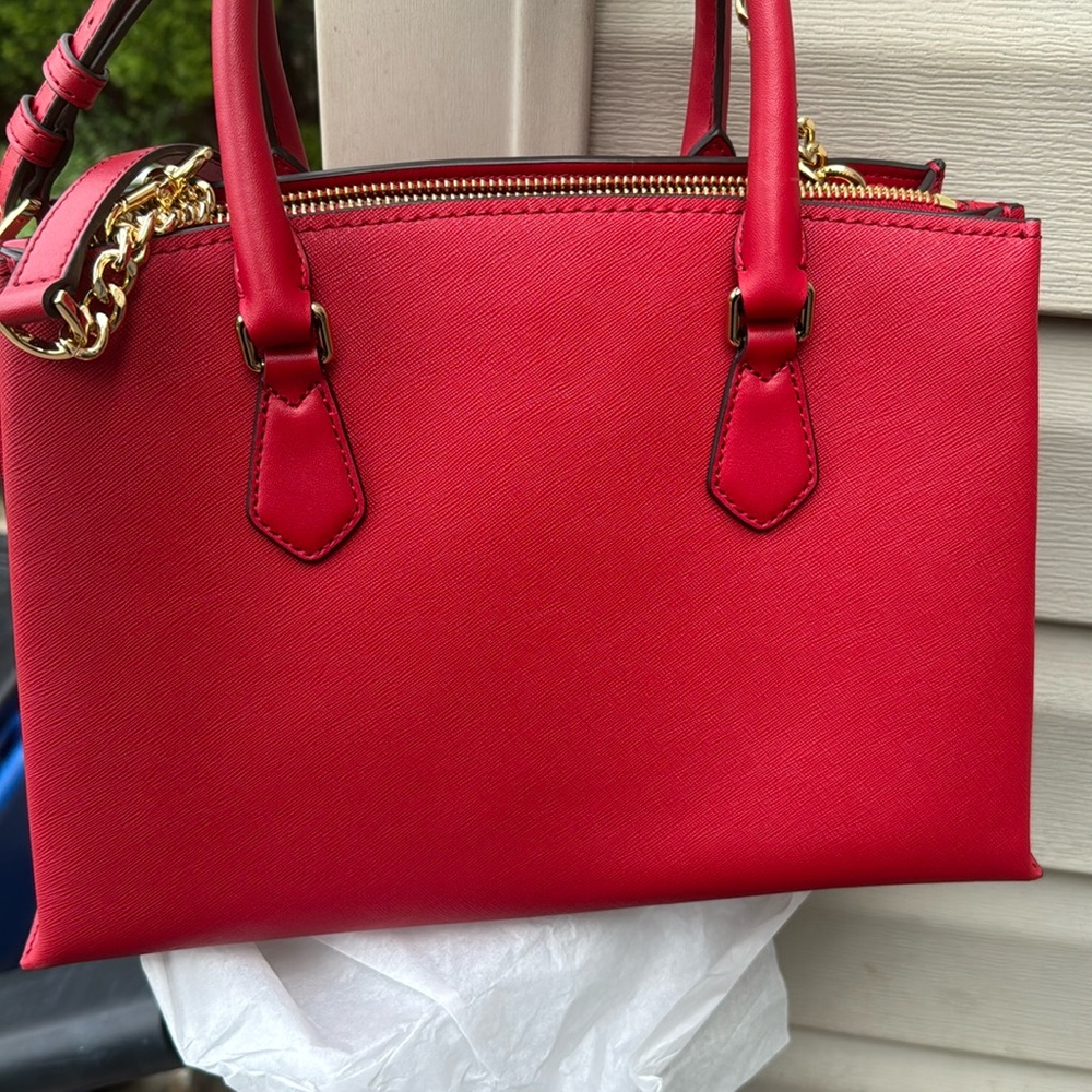 Michael Kors Red satchel NWOT - Picture 3 of 10